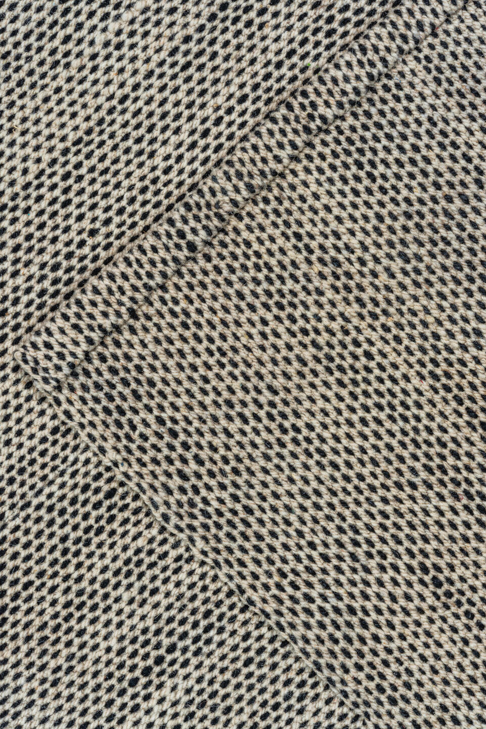 8' x 11' one-of-a-kind handmade vintage Kilim large size rug. Color palette: taupe, ivory, gray, charcoal, beige, black