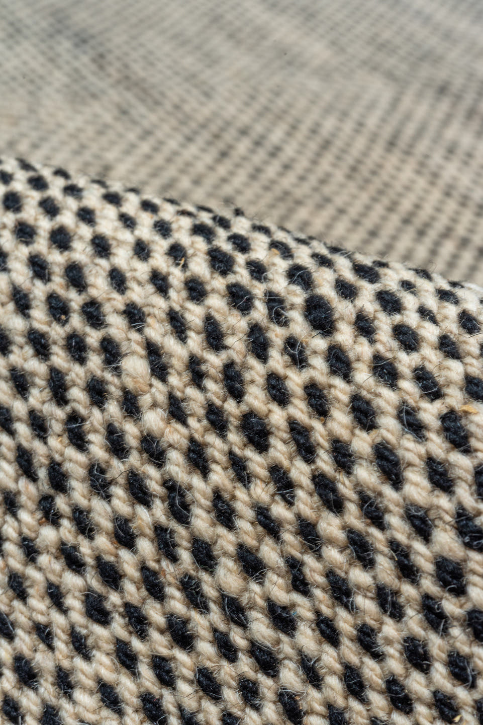 8' x 11' one-of-a-kind handmade vintage Kilim large size rug. Color palette: taupe, ivory, gray, charcoal, beige, black