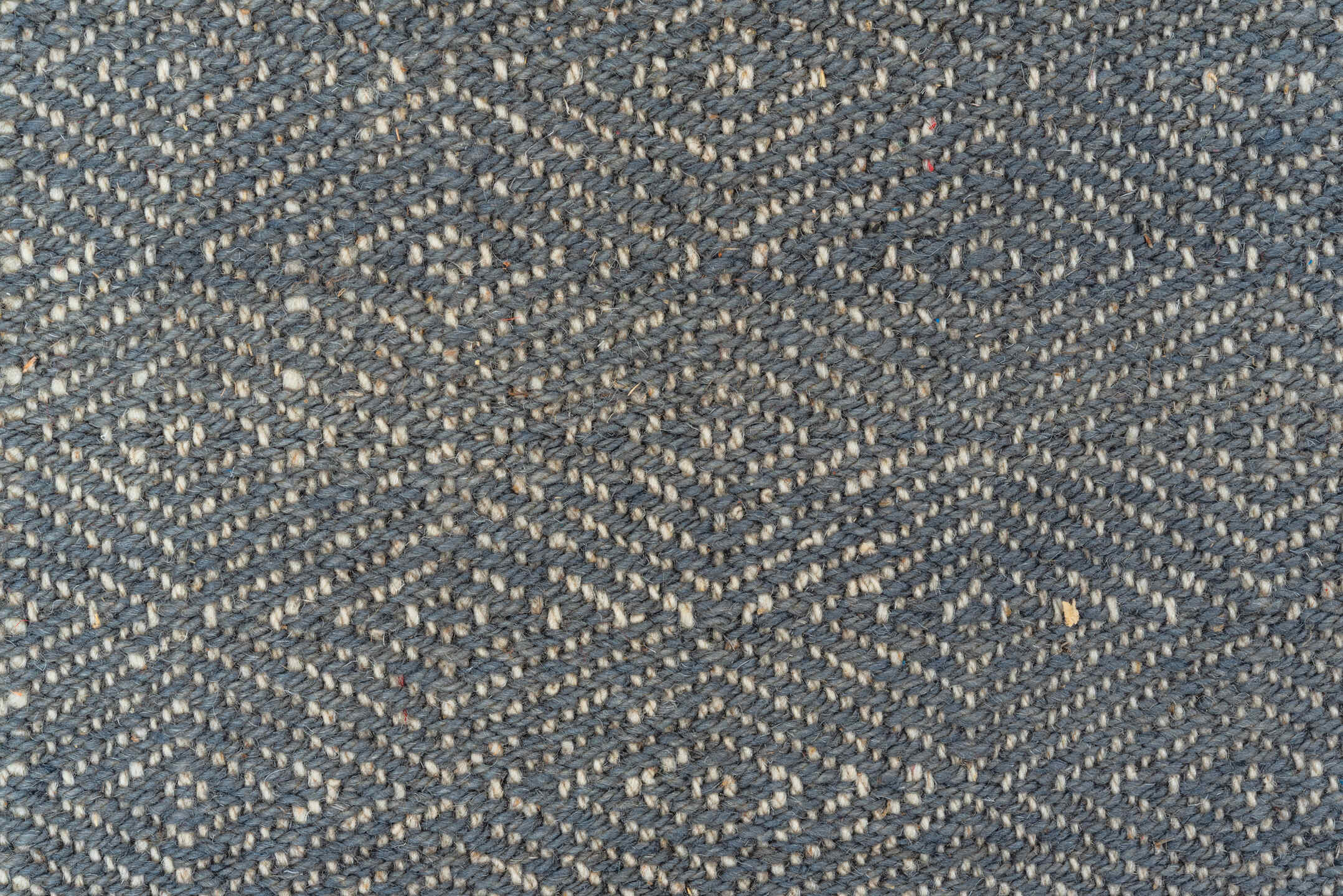 9' x 12' one-of-a-kind handmade vintage Kilim large size rug. Color palette: black, blue, dark gray, dim gray, gainsboro