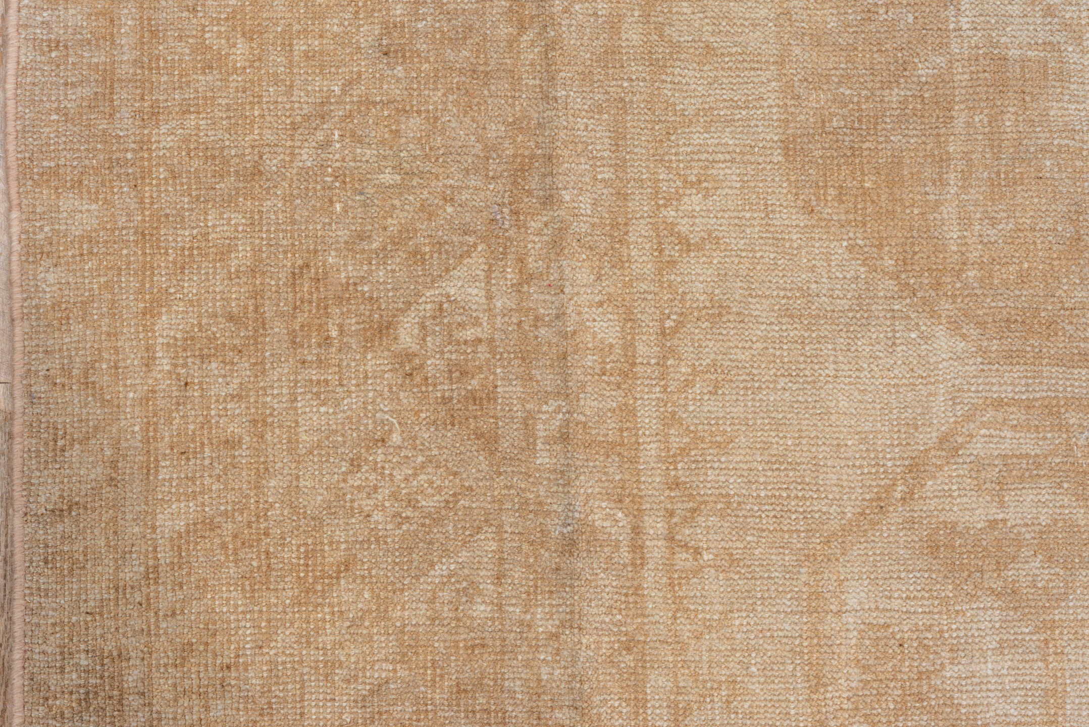 8' x 11' one-of-a-kind handmade vintage Afghan large size rug. Color palette: camel, beige, taupe, sand, ivory, gray