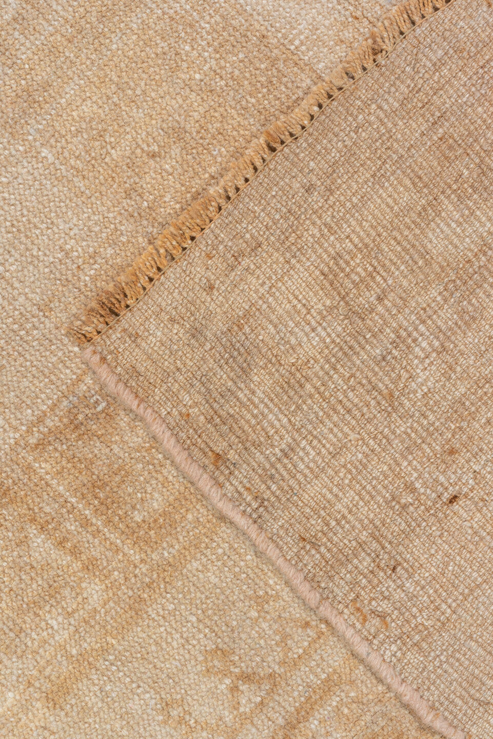 8' x 11' one-of-a-kind handmade vintage Afghan large size rug. Color palette: camel, beige, taupe, sand, ivory, gray
