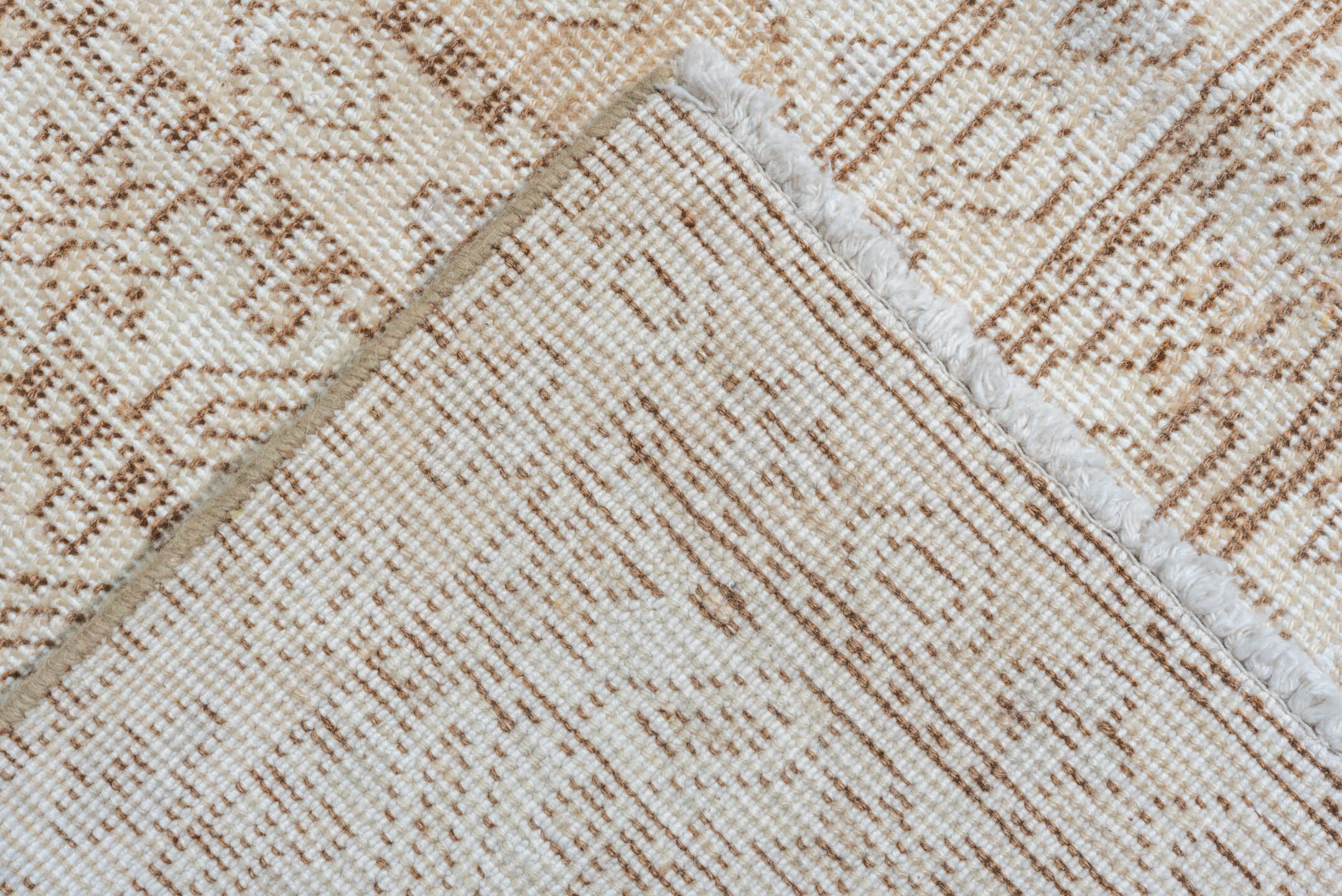 11' x 18' one-of-a-kind handmade vintage Tabriz oversize rug. Color palette: ivory, beige, taupe, sand, camel, gray