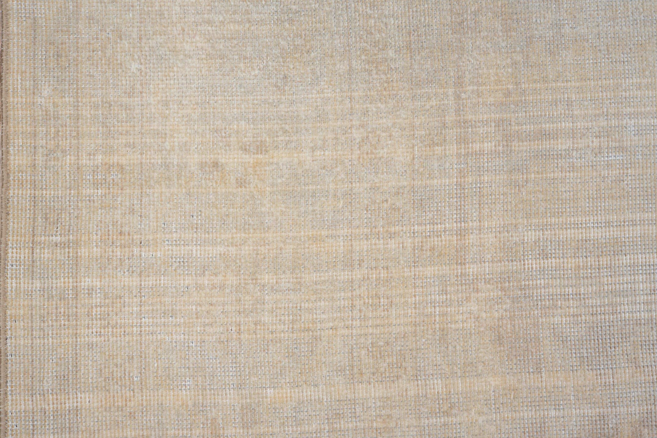 7' x 10' one-of-a-kind handmade vintage Oushak large size rug. Color palette: ivory, cream, beige, taupe, pale gray, gray
