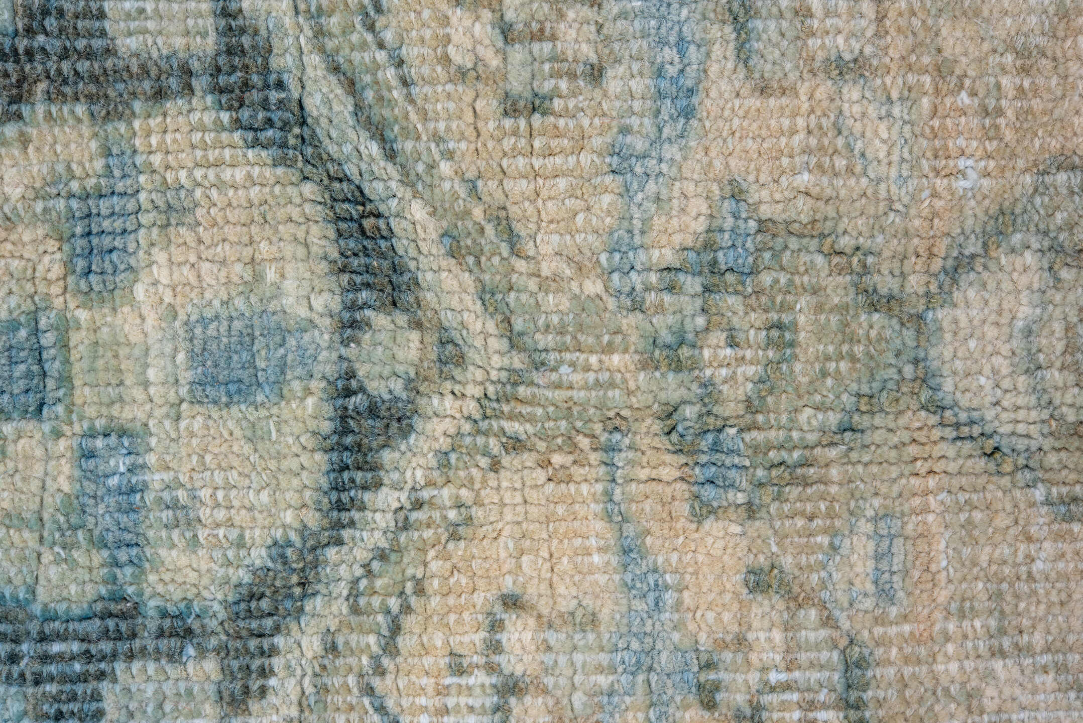 8' x 11' one-of-a-kind handmade vintage Heriz large size rug. Color palette: light blue, ivory, slate, beige, camel, gray