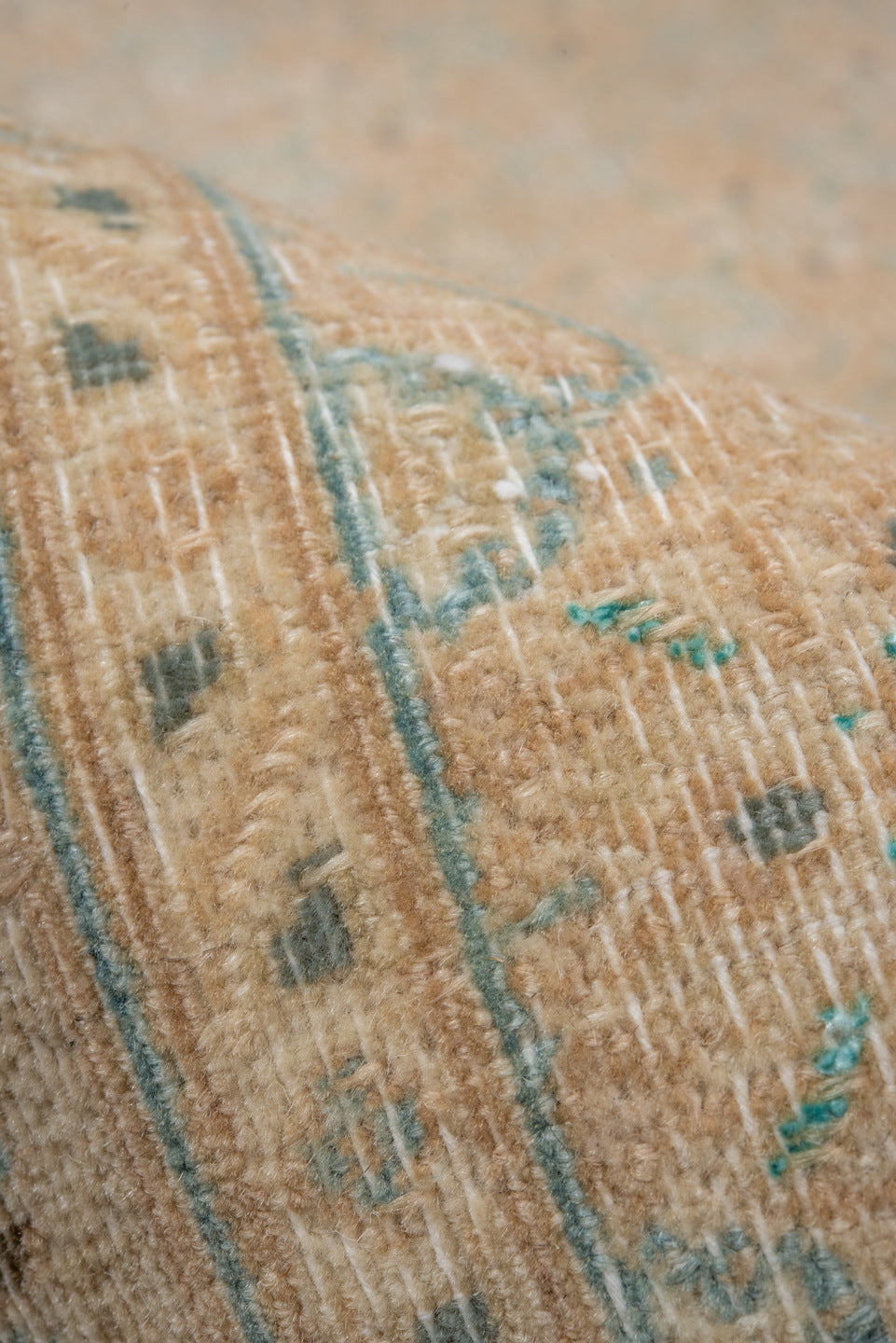 7' x 9' one-of-a-kind handmade vintage Tabriz rug. Color palette: brown, gray, light gray, off-white, orange, tan