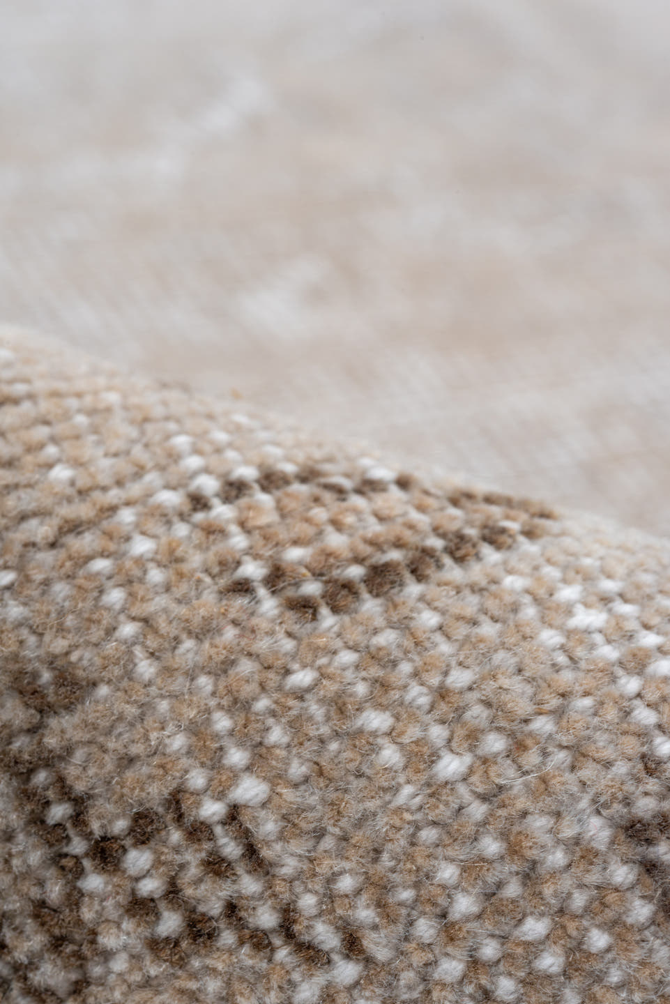 7' x 10' one-of-a-kind handmade vintage Oushak large size rug. Color palette: ivory, taupe, beige, stone, greige, gray