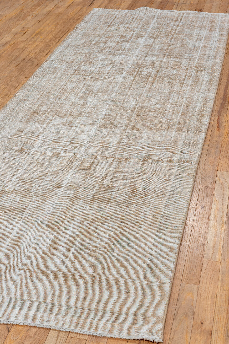 3' x 10' one-of-a-kind handmade vintage Malayer runner rug. Color palette: beige, ivory, taupe, cream, sand, pale gray, gray