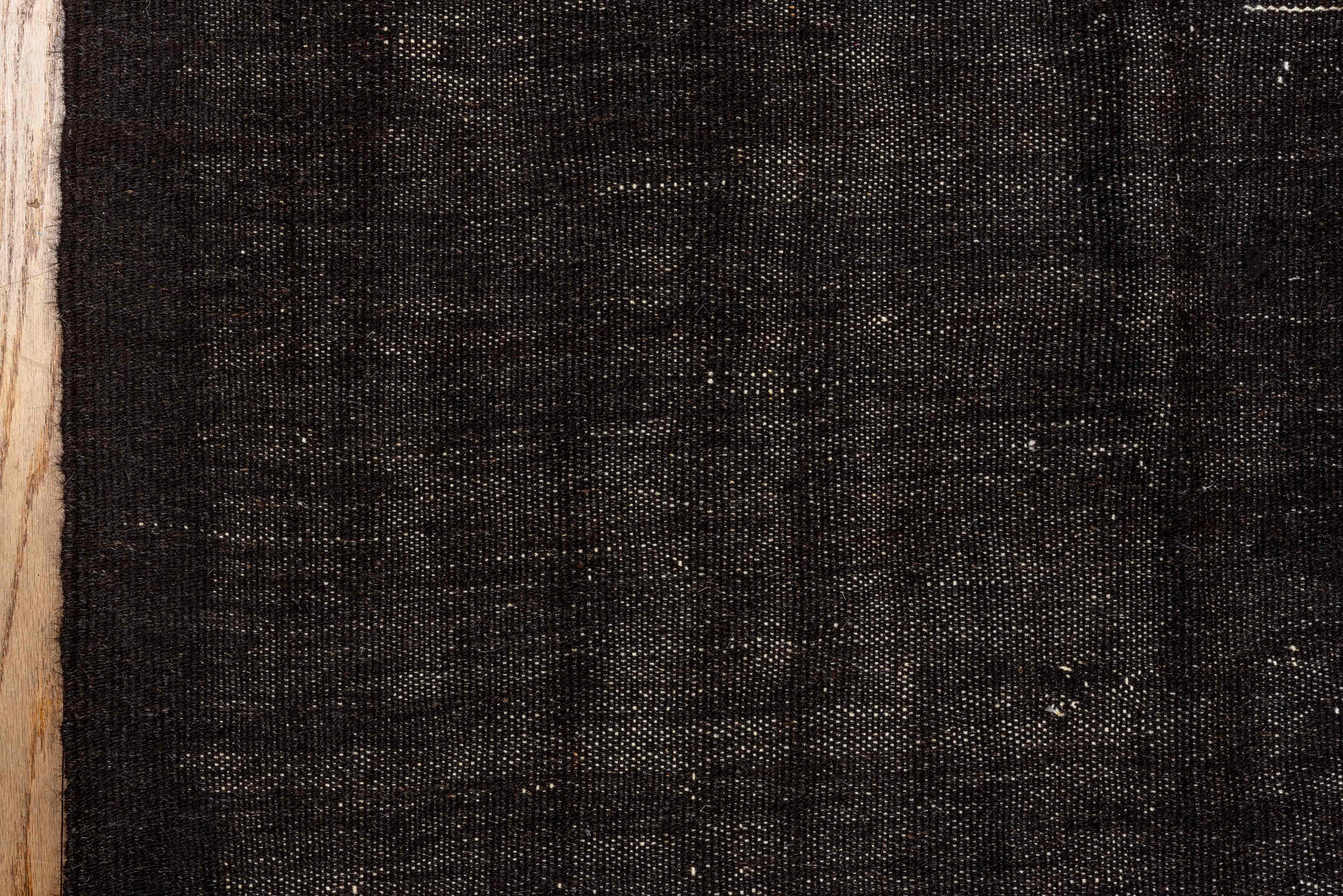 7' x 10' one-of-a-kind handmade vintage Kilim large size rug. Color palette: charcoal, black, slate, ivory, gray