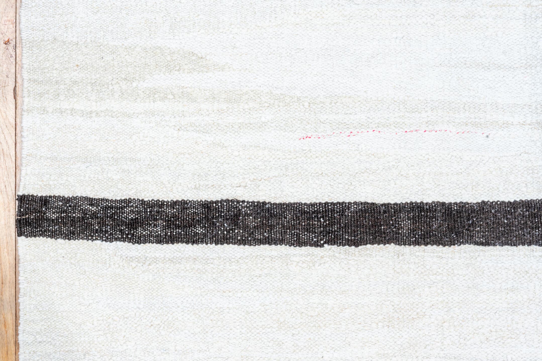 10' x 12' one-of-a-kind handmade vintage Kilim large size rug. Color palette: ivory, charcoal, taupe, gray, black, beige