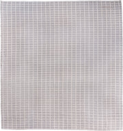 13' x 15' one-of-a-kind handmade vintage Kilim oversize rug. Color palette: ivory, pale gray, taupe, light gray, beige, gray