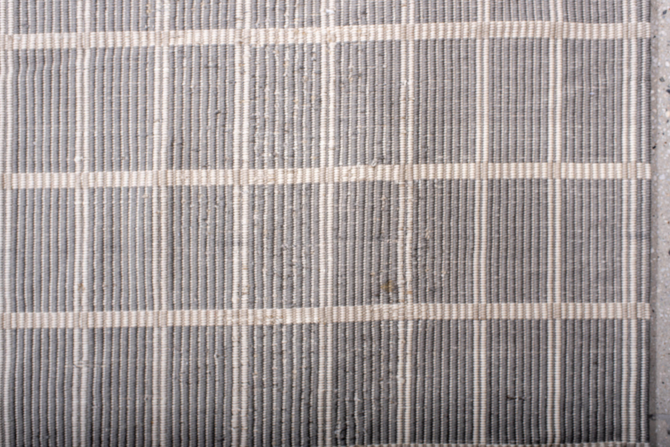 13' x 15' one-of-a-kind handmade vintage Kilim oversize rug. Color palette: dark gray, gainsboro, gray, light gray