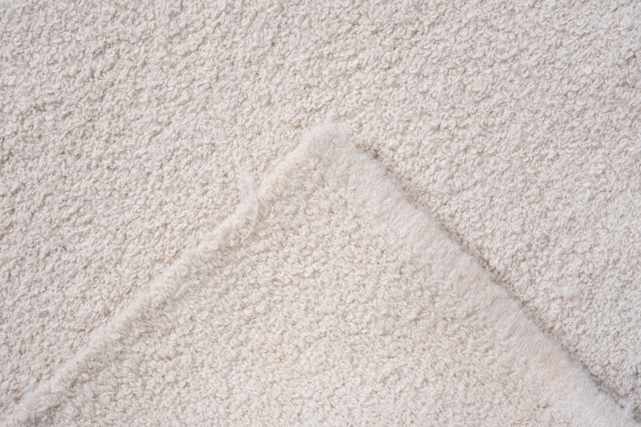 6' x 7' one-of-a-kind handmade vintage Alpaca rug. Color palette: ivory, cream, light gray