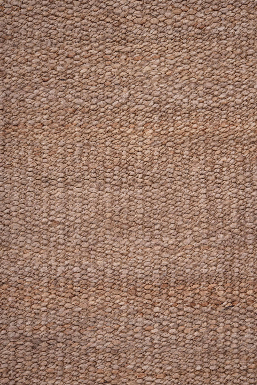 2' x 8' one-of-a-kind handmade vintage Jute Pile runner rug. Color palette: camel, taupe, beige, gray