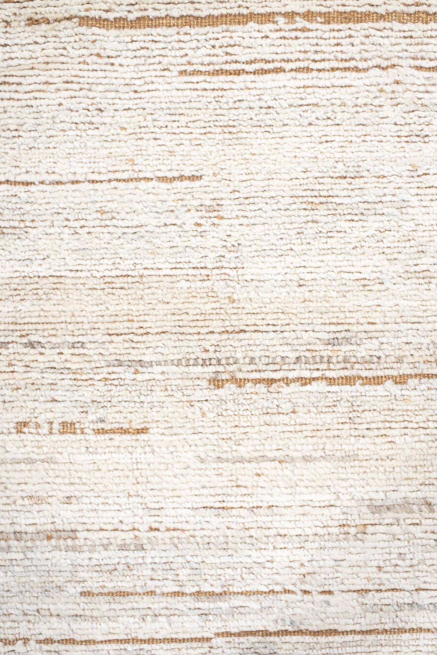 3' x 9' one-of-a-kind handmade vintage Tulu runner rug. Color palette: ivory, cream, camel, taupe, charcoal, beige, gray