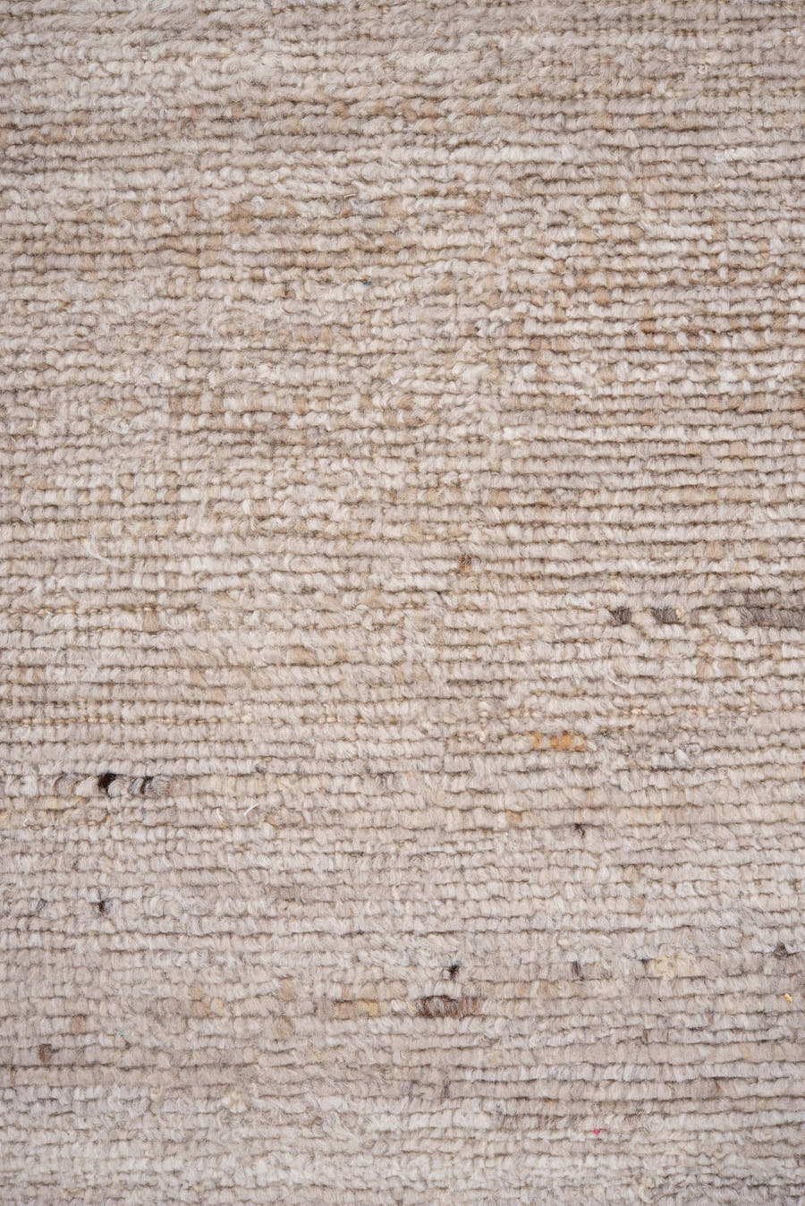 3' x 8' one-of-a-kind handmade vintage Moroccan runner rug. Color palette: ivory, beige, cream, taupe, camel, brown, gray