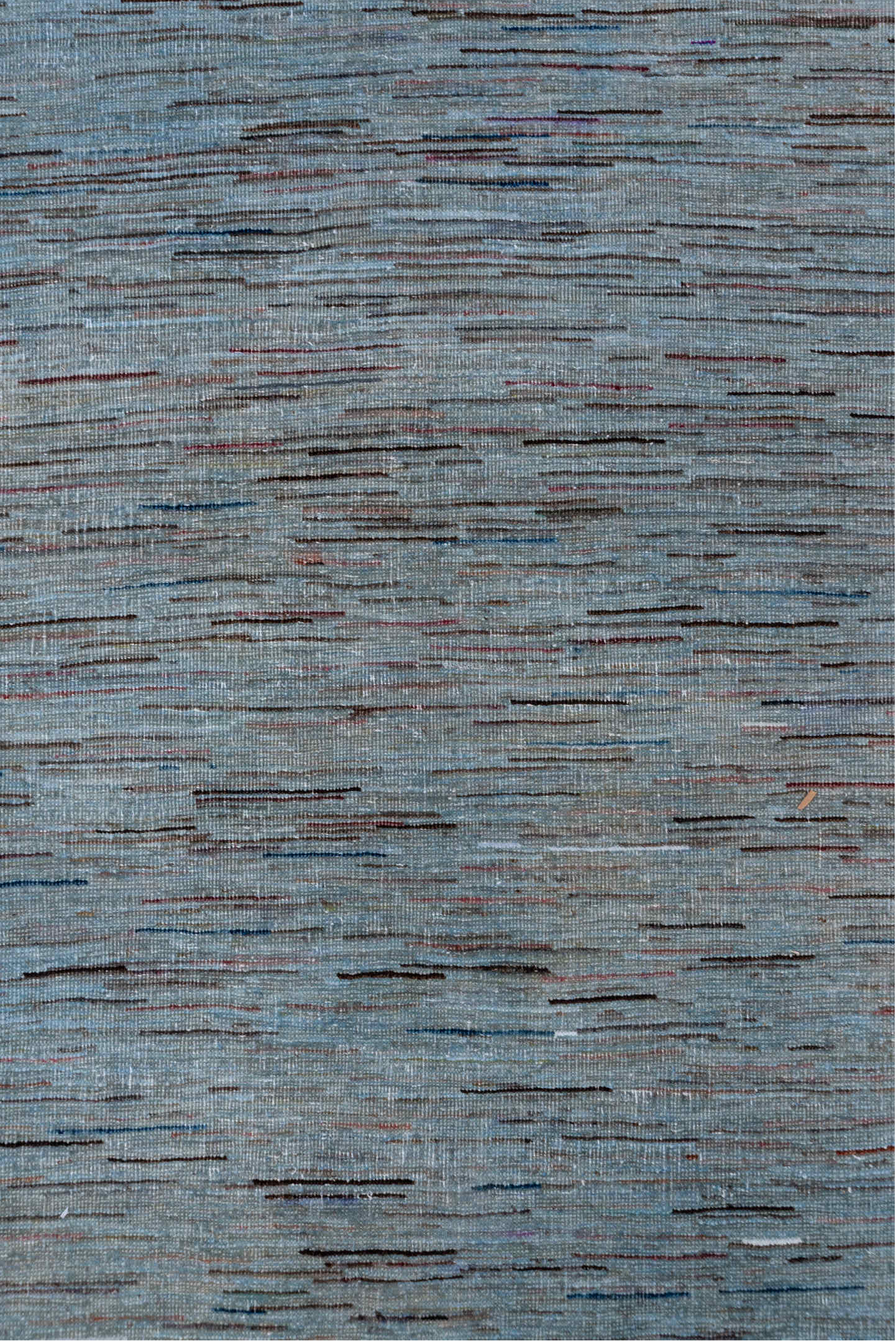 5' x 9' one-of-a-kind handmade vintage Oushak medium size rug. Color palette: pale blue, sky blue, slate, taupe, rose