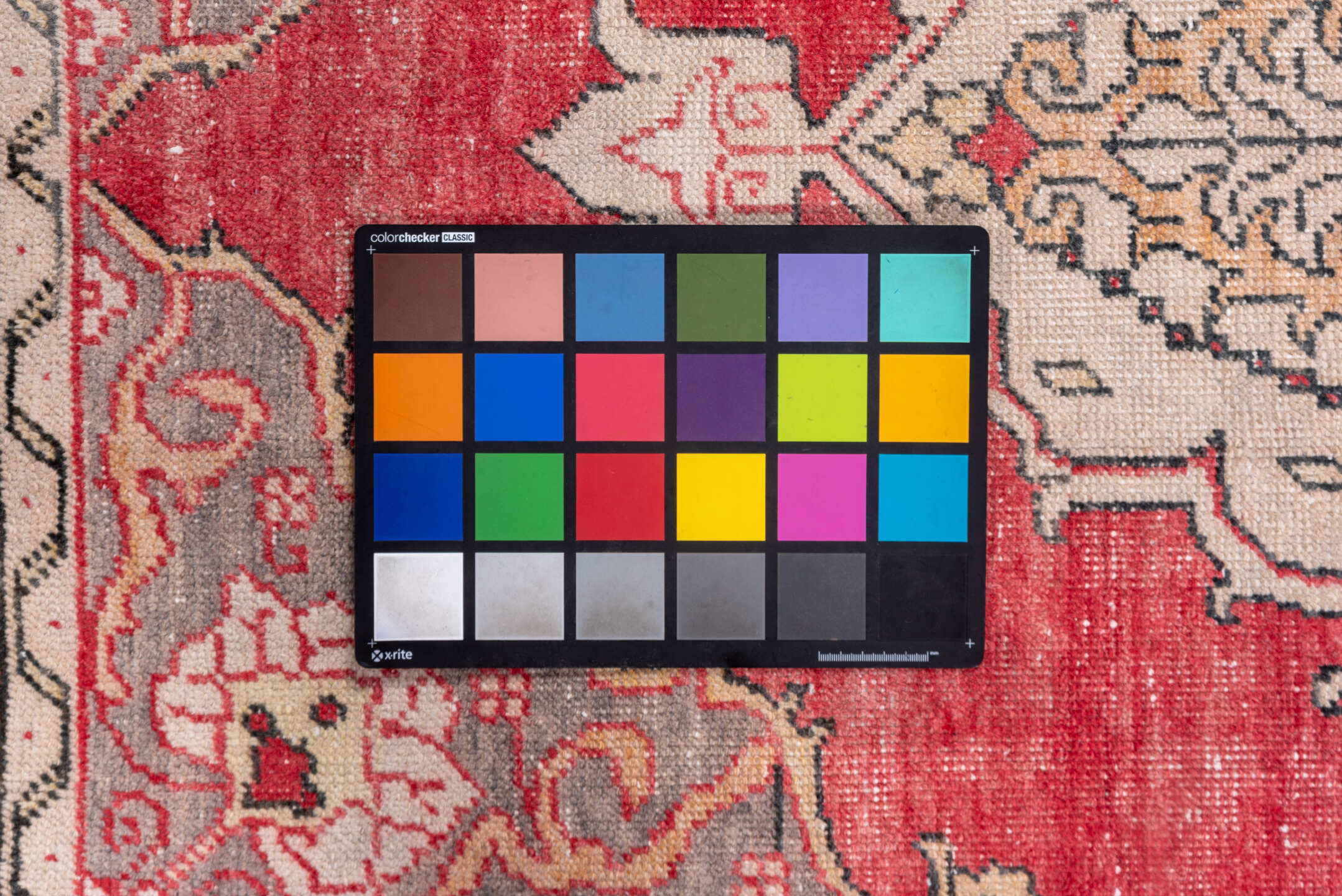 3' x 7' one-of-a-kind handmade vintage Oushak runner rug. Color palette: black, brown, dim gray, gray, indian red