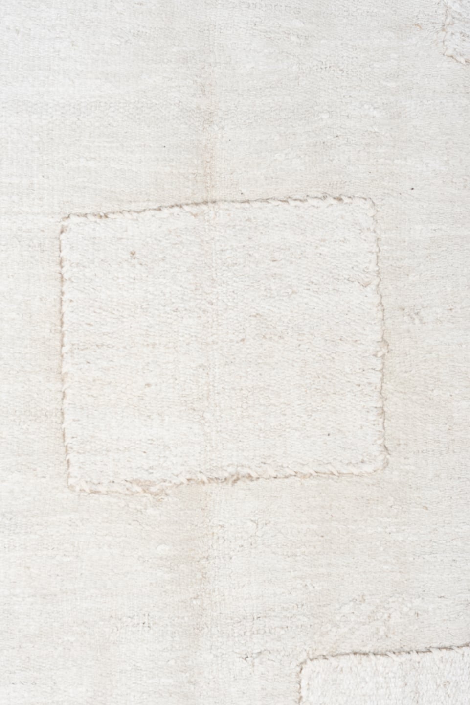 9' x 12' one-of-a-kind handmade vintage Hemp Kilim large size rug. Color palette: ivory, cream, beige