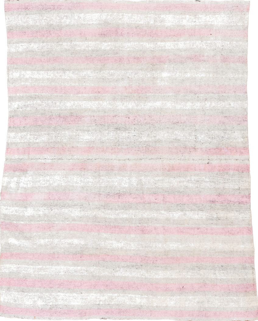 2' x 7' one-of-a-kind handmade vintage Flatweave runner rug. Color palette: black, blue, charcoal, dark gray, gainsboro