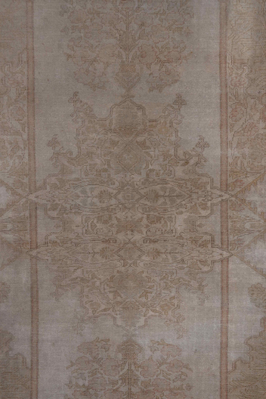 4' x 6' one-of-a-kind handmade antique Kaisary small size rug. Color palette: taupe, beige, camel, rose, ivory, sage, gray