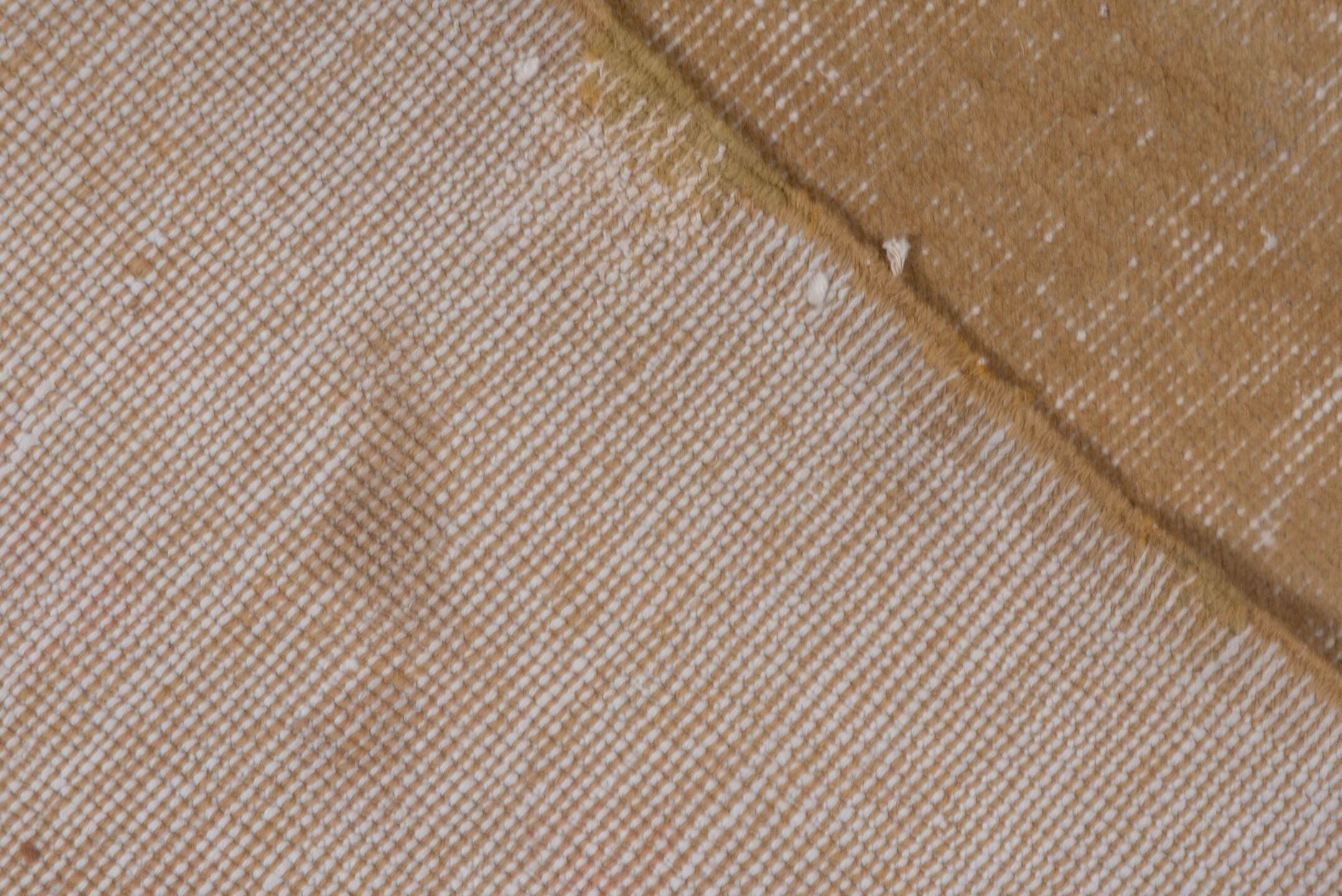 5' x 6' one-of-a-kind handmade vintage Sparta rug. Color palette: camel, beige, ivory, tan