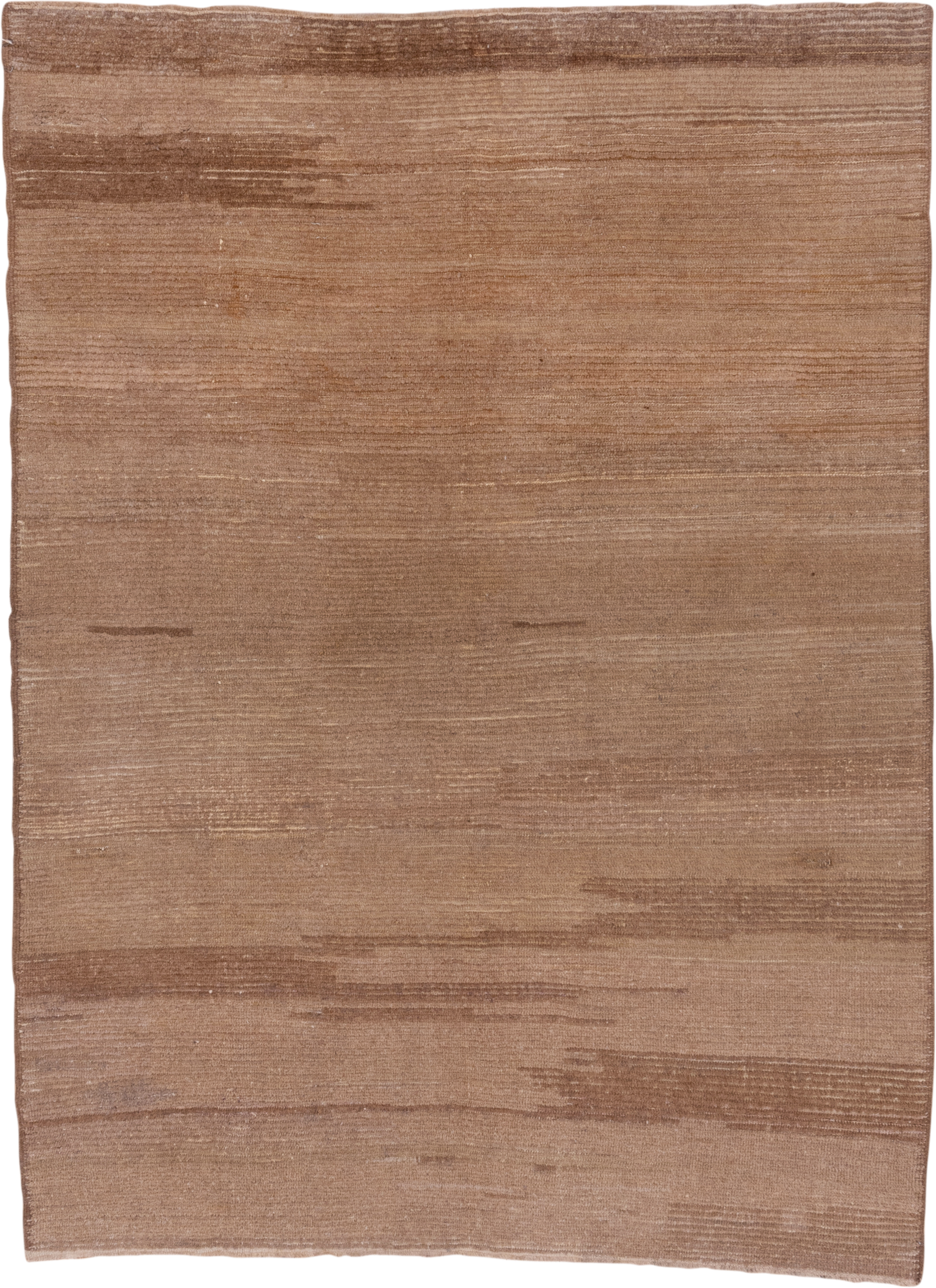 6' x 8' one-of-a-kind handmade vintage Tulu medium size rug. Color palette: taupe, camel, beige, brown, gray