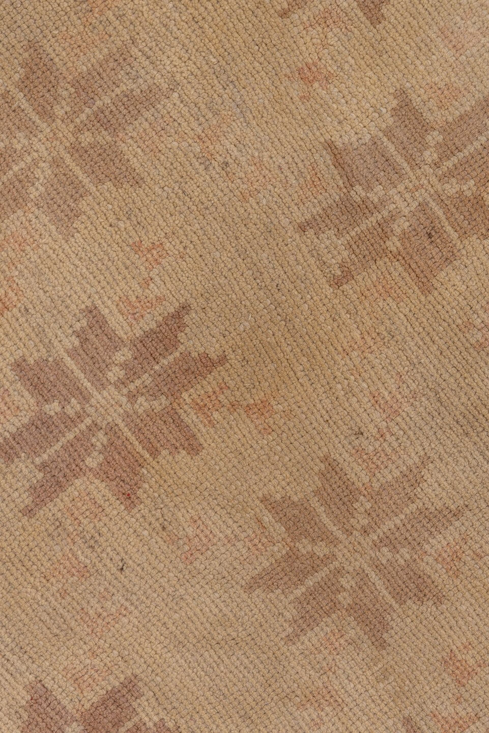 3' x 10' one-of-a-kind handmade vintage Tulu runner rug. Color palette: beige, taupe, dusty_rose, camel, gray, pink