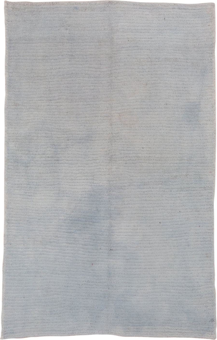 5' x 7' one-of-a-kind handmade antique Konya rug. Color palette: ivory, pale blue, cream, taupe, light blue, beige, gray