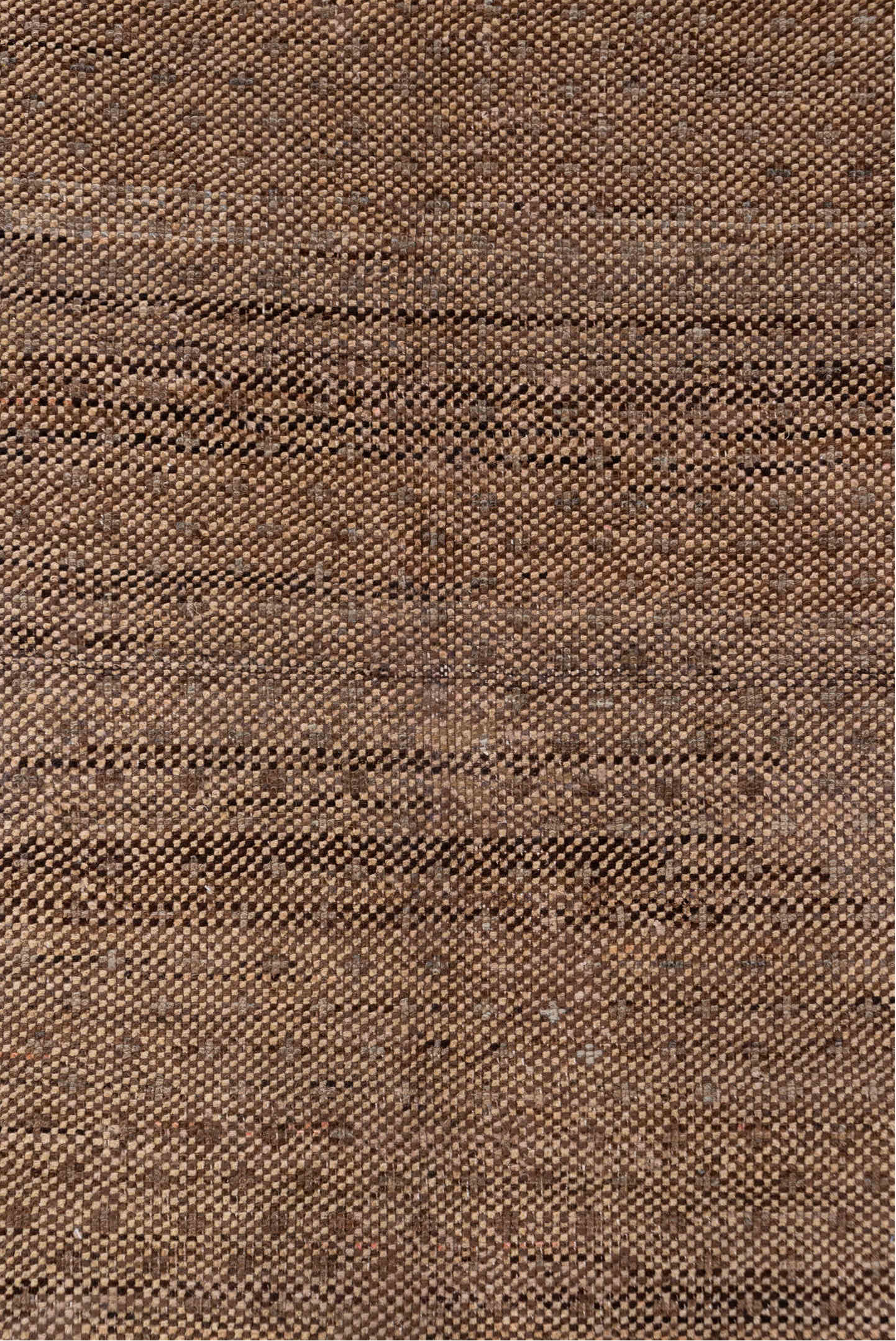 5' x 9' one-of-a-kind handmade vintage Oushak medium size rug. Color palette: brown, taupe, camel, ivory, charcoal, beige