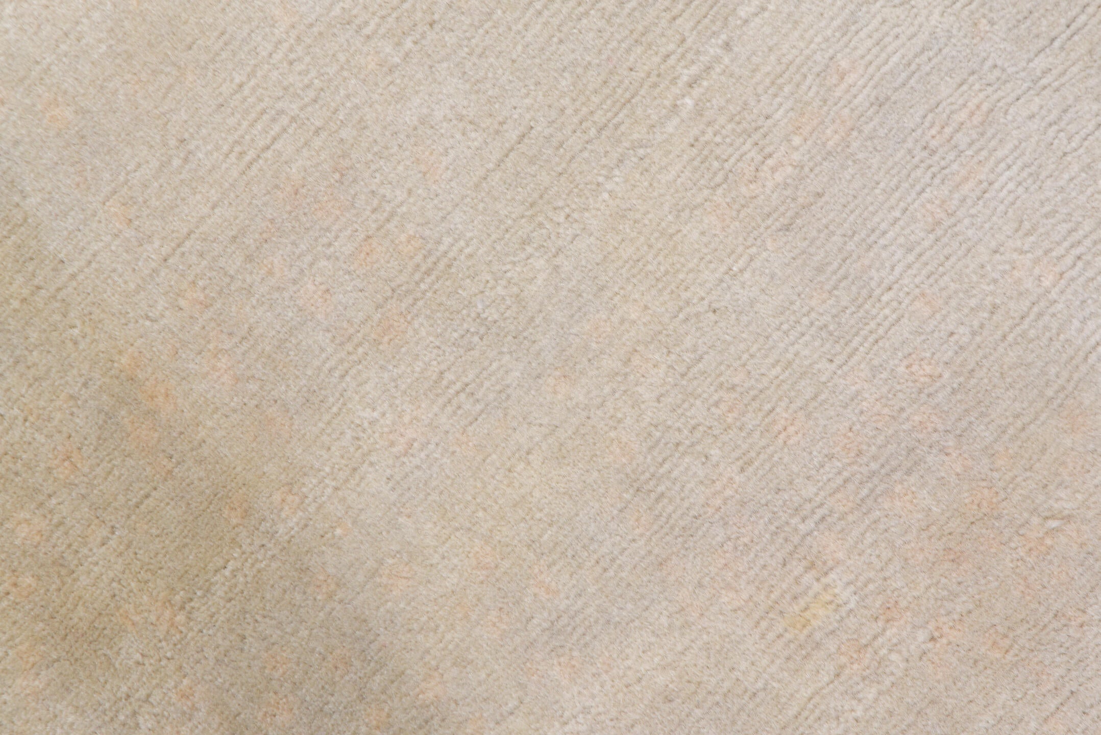 11' x 20' one-of-a-kind handmade vintage Tibetan oversize rug. Color palette: ivory, cream, beige, taupe, gray