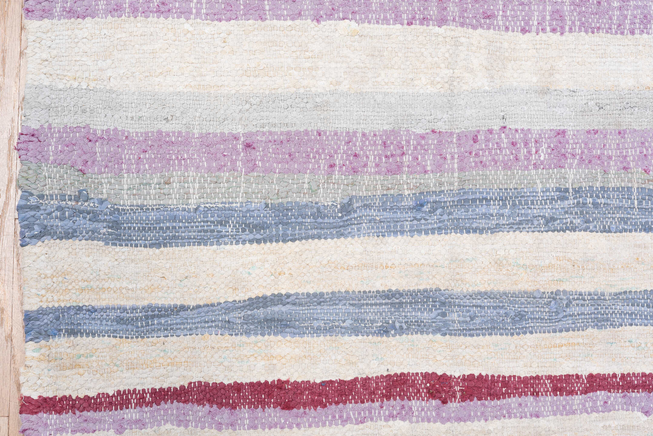 7' x 8' one-of-a-kind handmade antique Tabriz rug. Color palette: ivory, sky blue, slate, lavender, indigo, blush, saffron