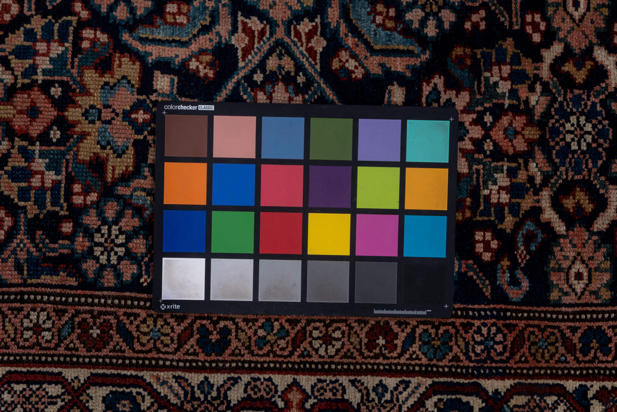 5' x 14' one-of-a-kind handmade vintage Malayer rug. Color palette: black, blue, brown, charcoal, gray