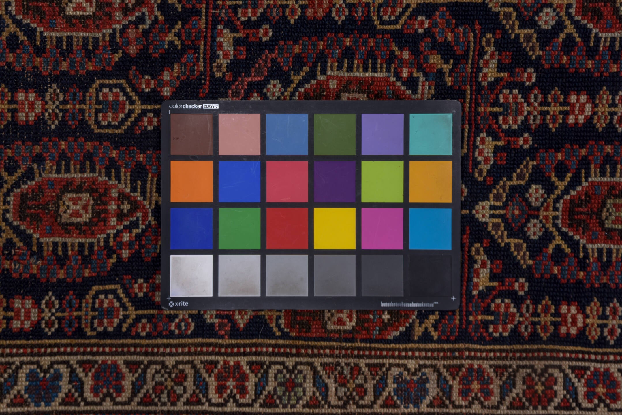 2' x 17' one-of-a-kind handmade vintage NW Persian runner rug. Color palette: blue, brown, gray, off-white, pink, red