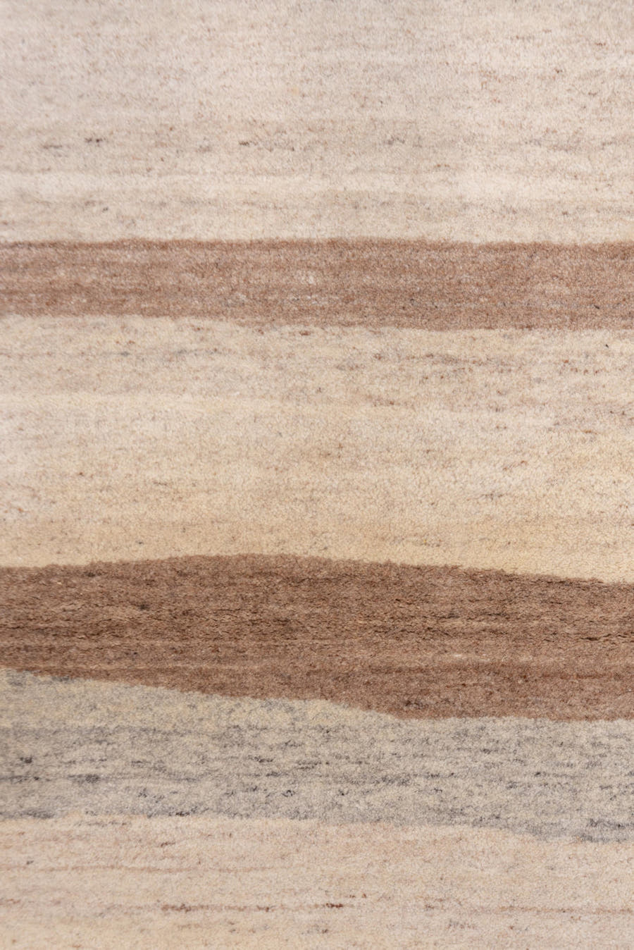 4' x 6' one-of-a-kind handmade vintage Ocean small size rug. Color palette: ivory, taupe, camel, gray, beige