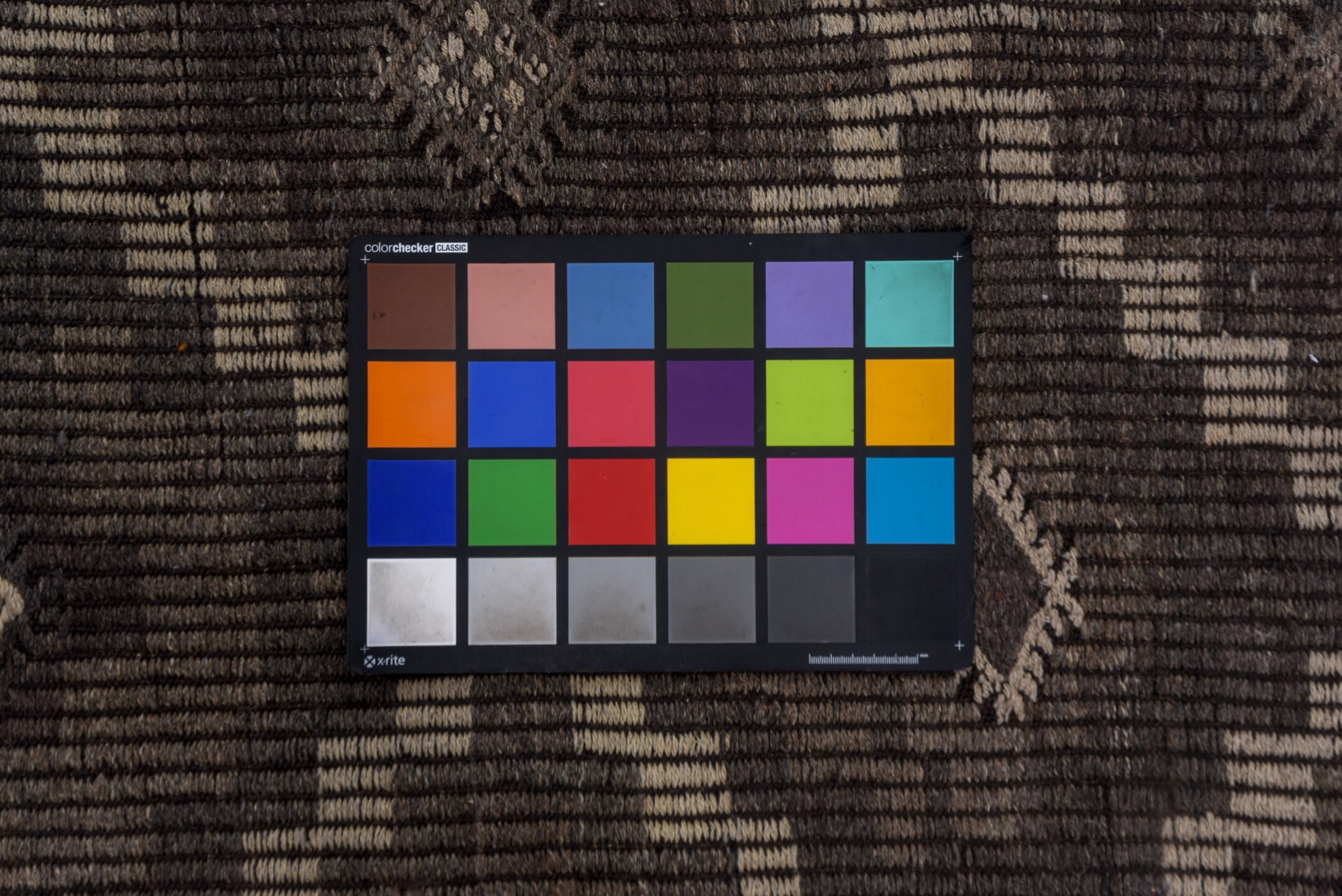 6' x 9' one-of-a-kind handmade vintage Jijim medium size rug. Color palette: antiquewhite, black, brown, charcoal, dark gray