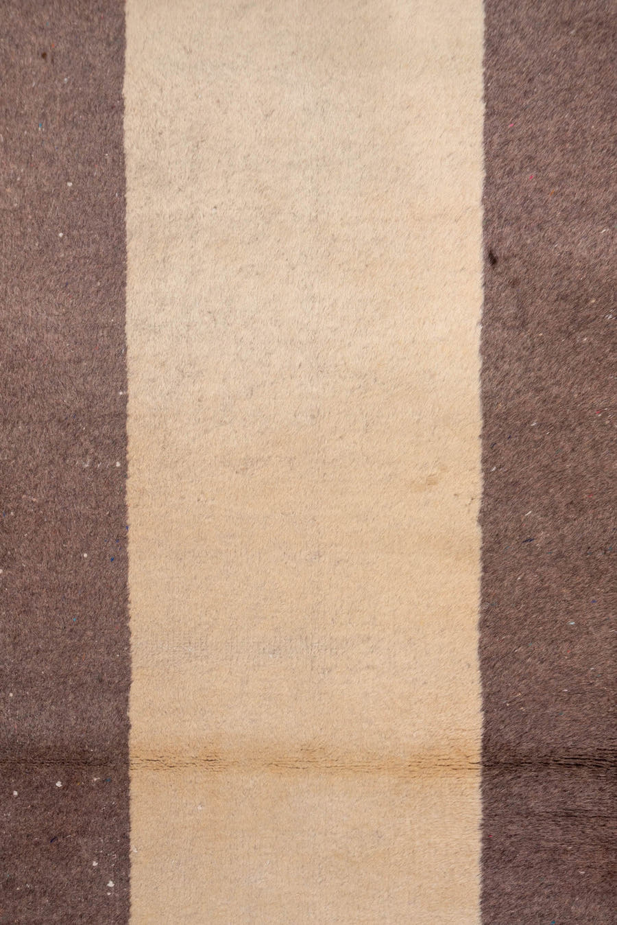 2' x 9' one-of-a-kind handmade vintage Oushak runner rug. Color palette: ivory, brown, taupe, beige, gray