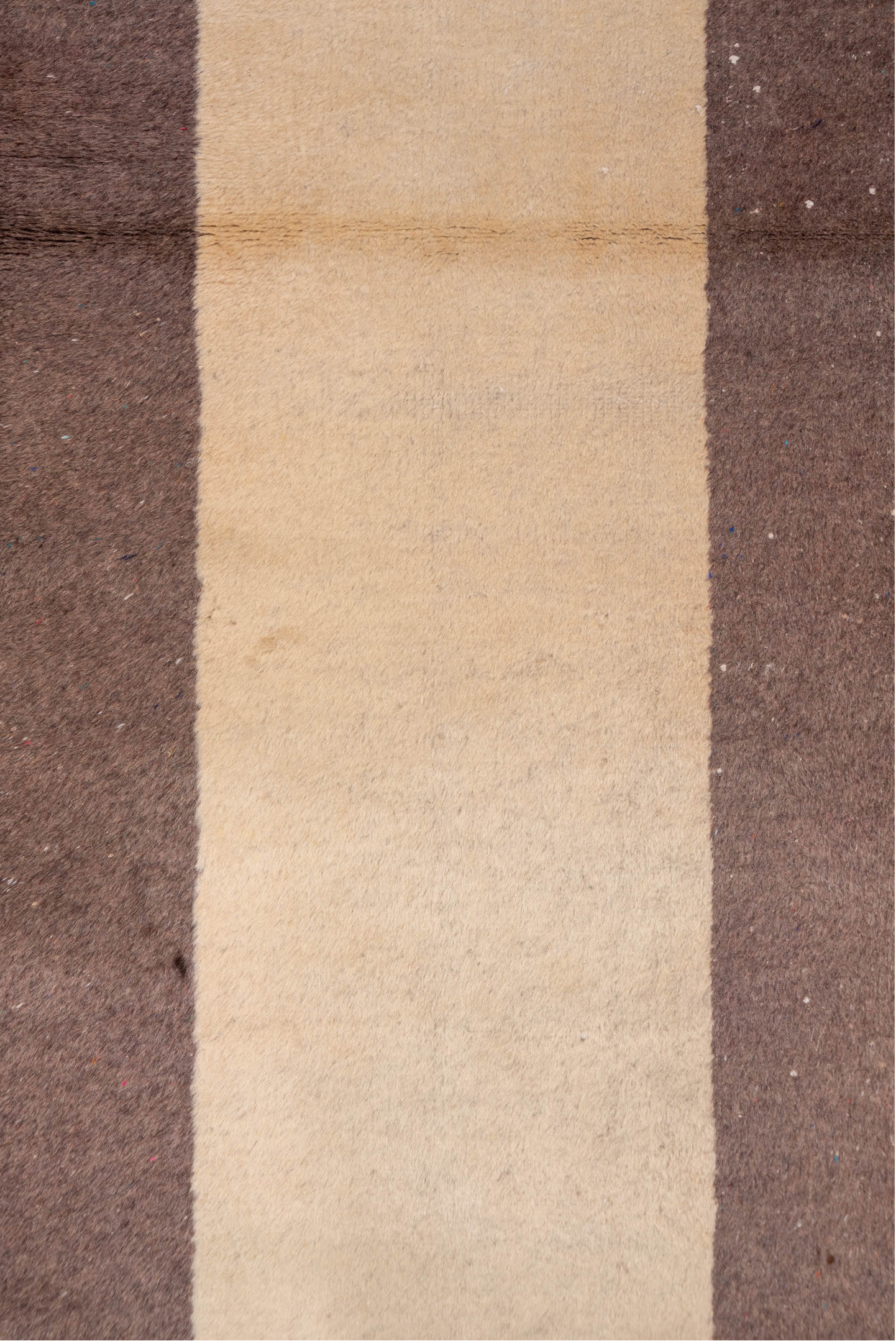 2' x 9' one-of-a-kind handmade vintage Oushak runner rug. Color palette: ivory, brown, taupe, beige, gray