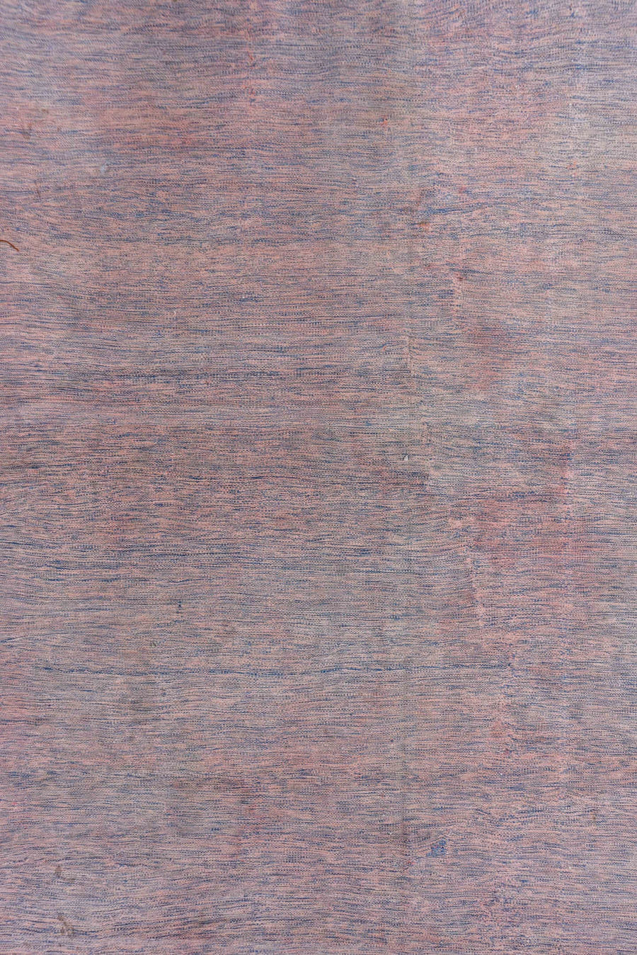 12' x 19' one-of-a-kind handmade vintage Dhurrie oversize rug. Color palette: blush, blue, powder blue, rose, pink