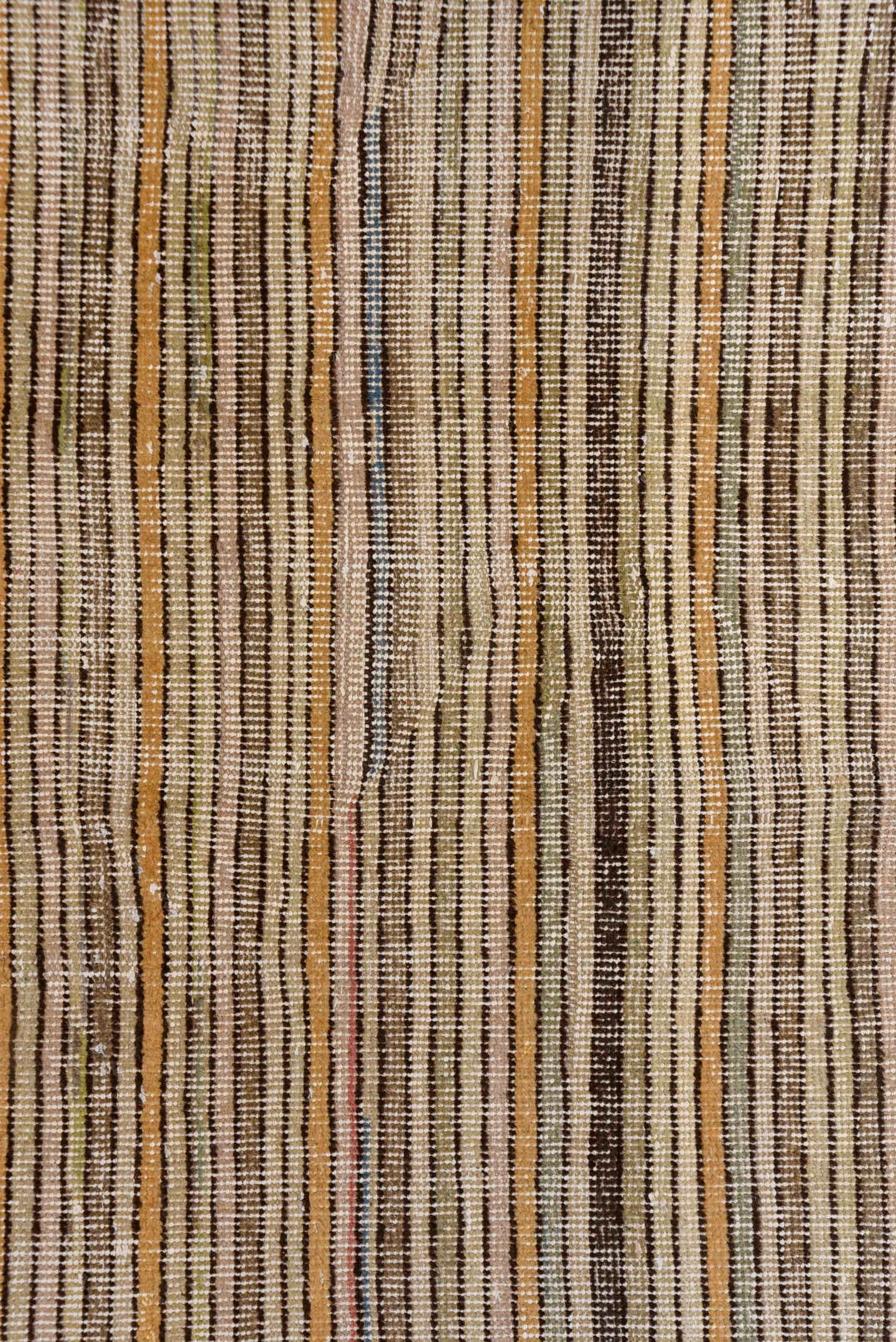 2' x 6' one-of-a-kind handmade vintage Tulu runner rug. Color palette: ivory, camel, taupe, brown, charcoal, beige, gray