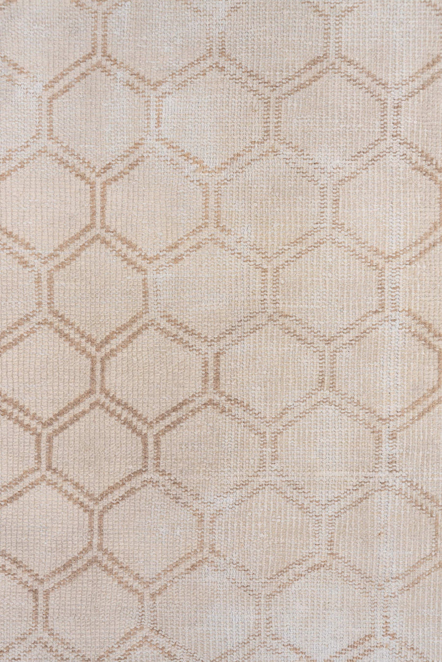 5' x 8' one-of-a-kind handmade vintage Oushak medium size rug. Color palette: ivory, taupe, beige, sand, gray