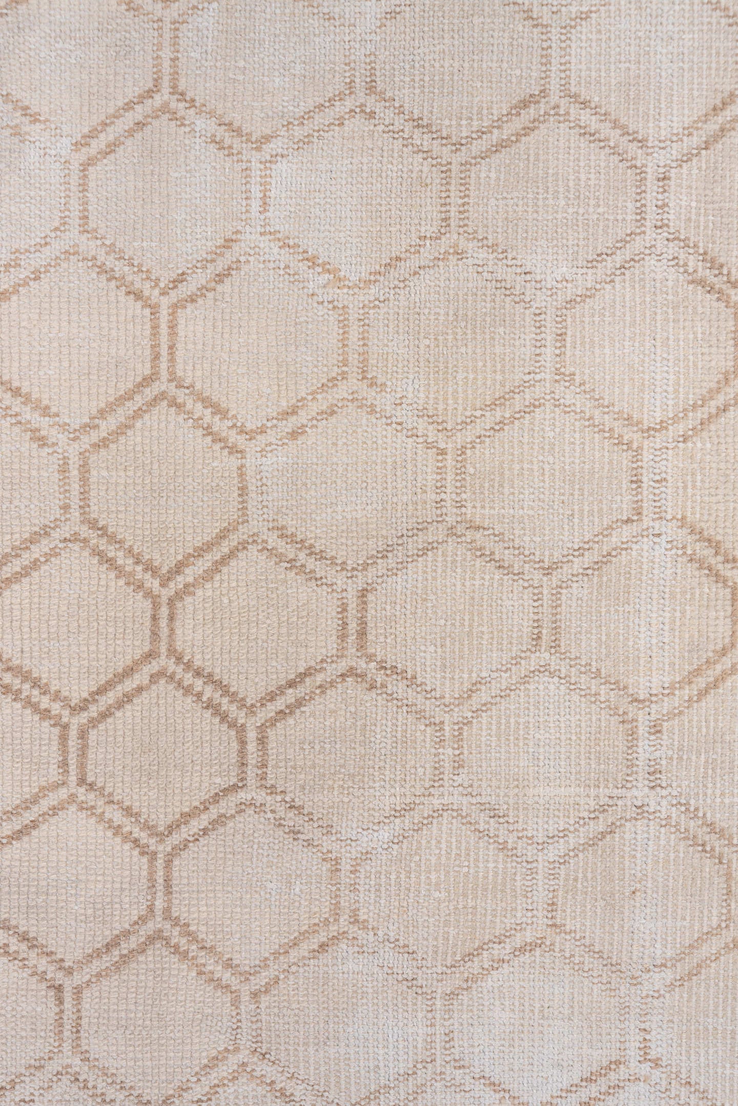 5' x 8' one-of-a-kind handmade vintage Oushak medium size rug. Color palette: ivory, taupe, beige, sand, gray