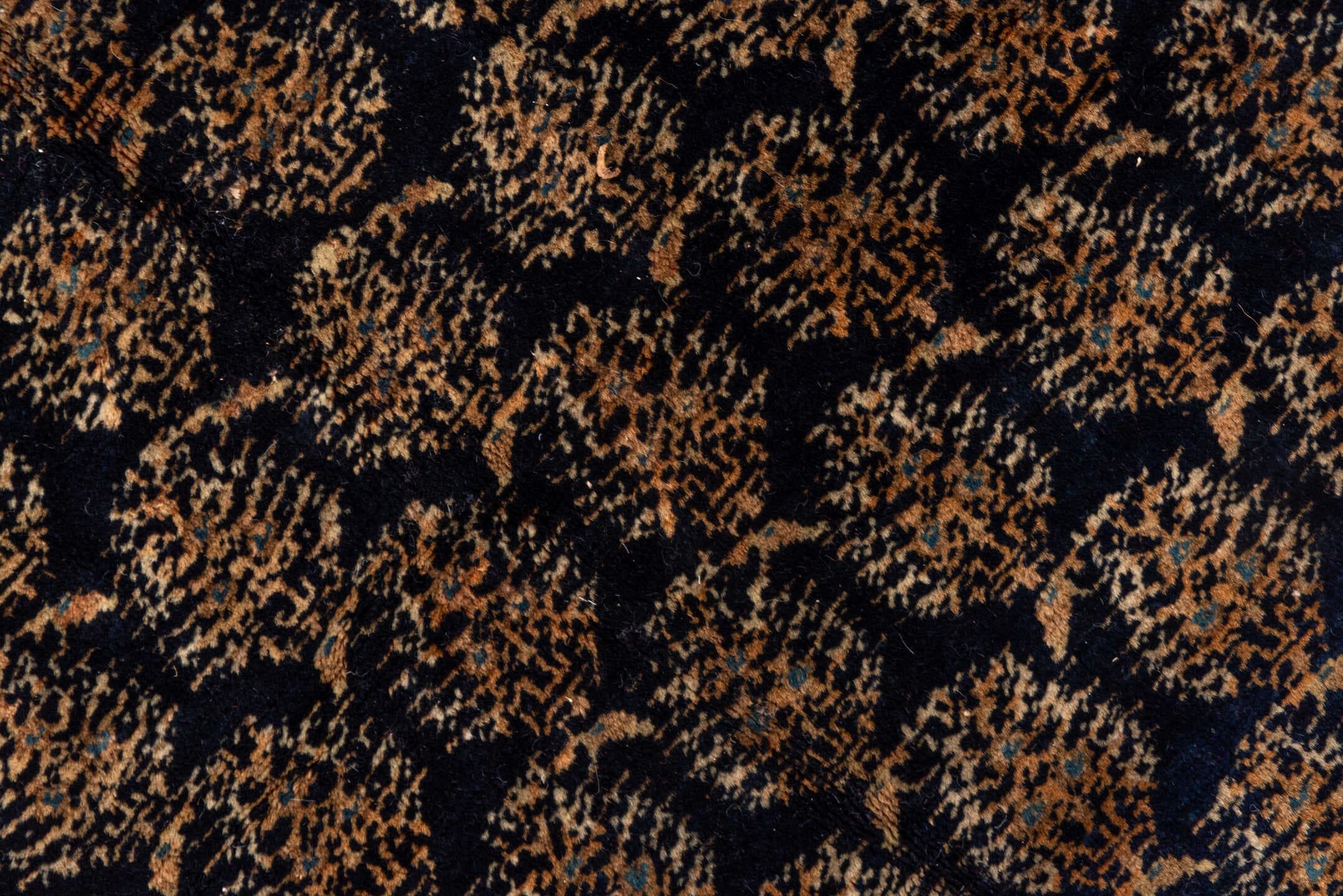 8' x 10' one-of-a-kind handmade antique Tabriz large size rug. Color palette: navy, camel, brown, ivory, rust, charcoal