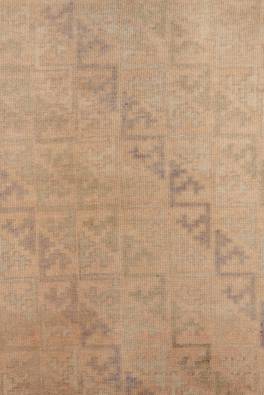 4' x 7' one-of-a-kind handmade vintage Anatolian rug. Color palette: beige, taupe, sand, ivory, muted lavender, stone, camel