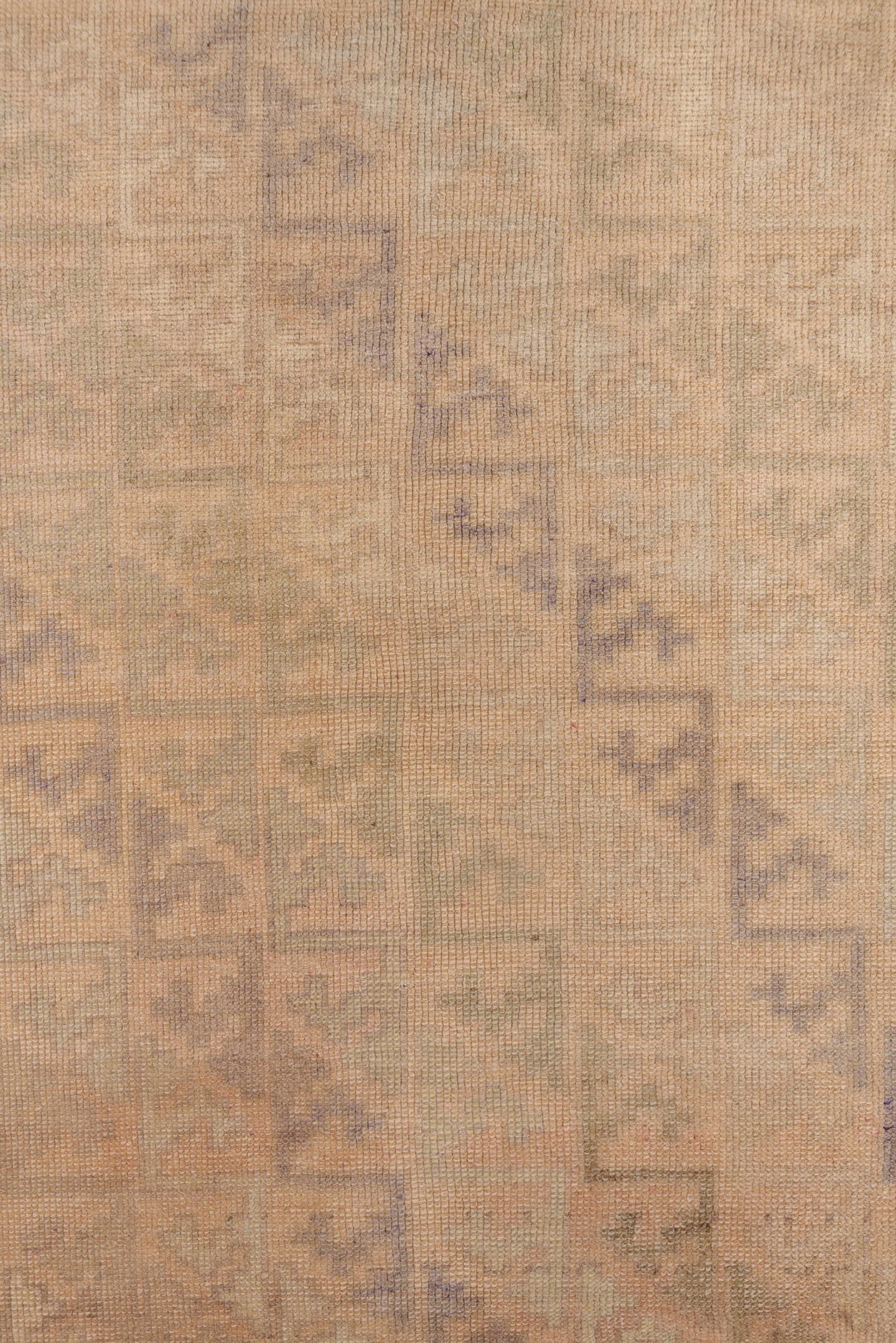 4' x 7' one-of-a-kind handmade vintage Anatolian rug. Color palette: beige, taupe, sand, ivory, muted lavender, stone, camel