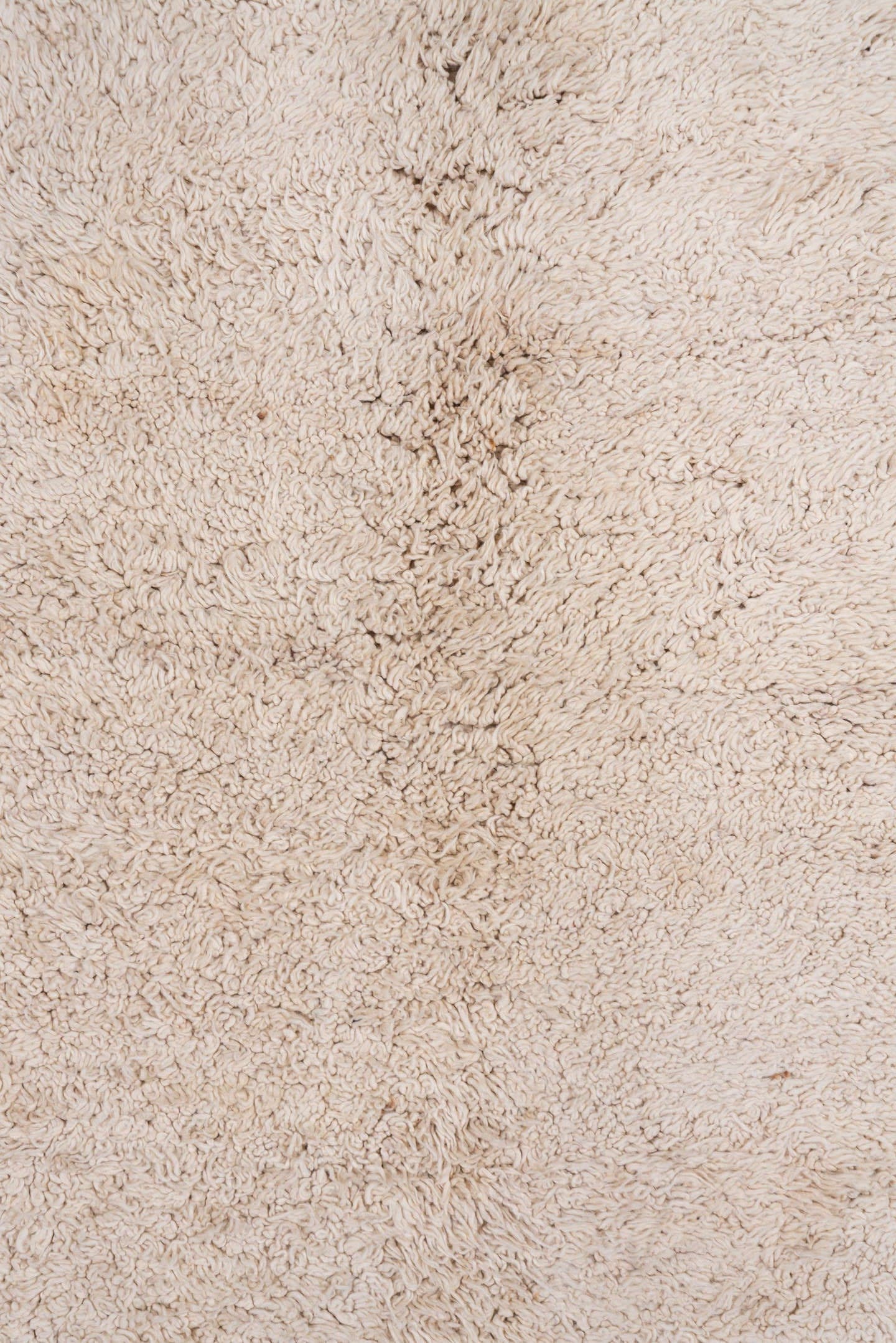 4' x 7' one-of-a-kind handmade vintage Tulu rug. Color palette: ivory, cream, beige, taupe, gray