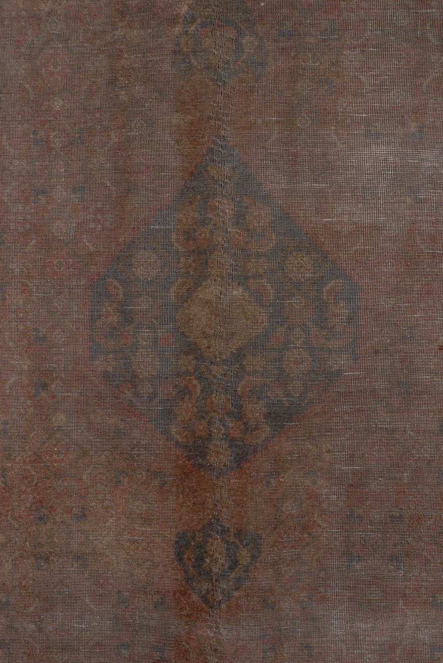 6' x 9' one-of-a-kind handmade vintage Tabriz medium size rug. Color palette: taupe, rose, brown, slate, dusty blue, mauve