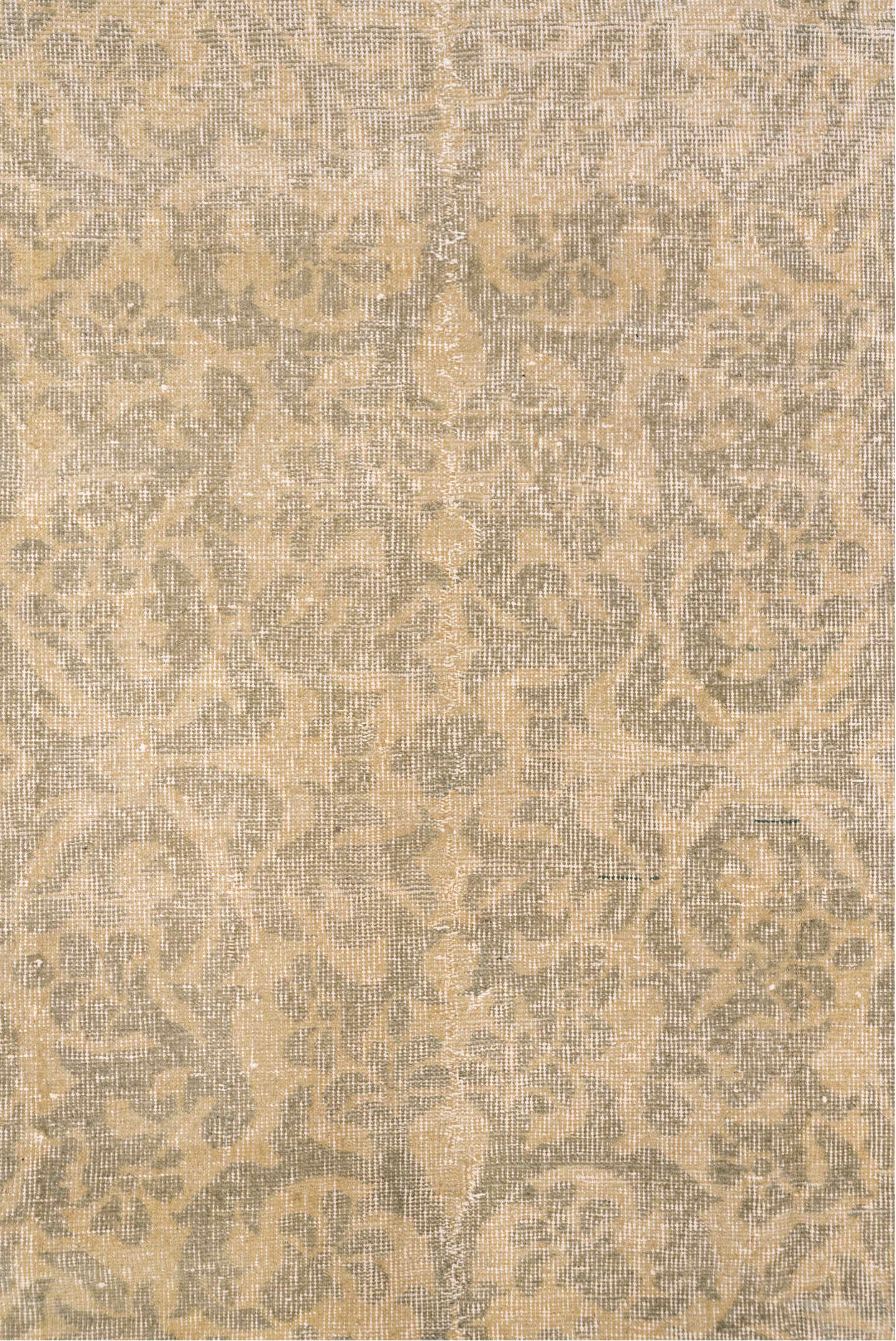 7' x 10' one-of-a-kind handmade vintage Oushak large size rug. Color palette: ivory, sage, blush, beige, coral, taupe, green