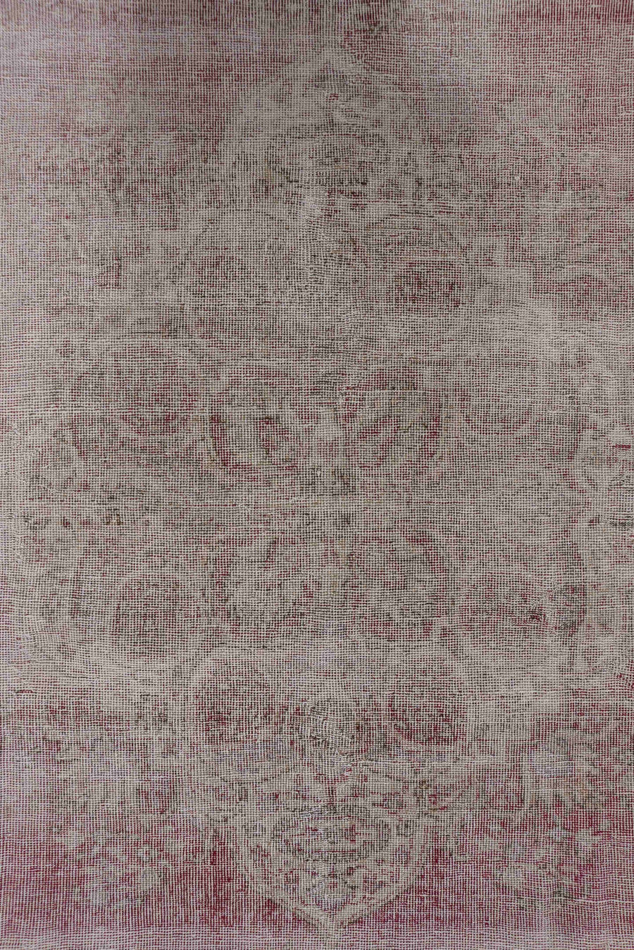 8' x 11' one-of-a-kind handmade vintage Oushak large size rug. Color palette: blush, ivory, rose, taupe, dusty pink, pink