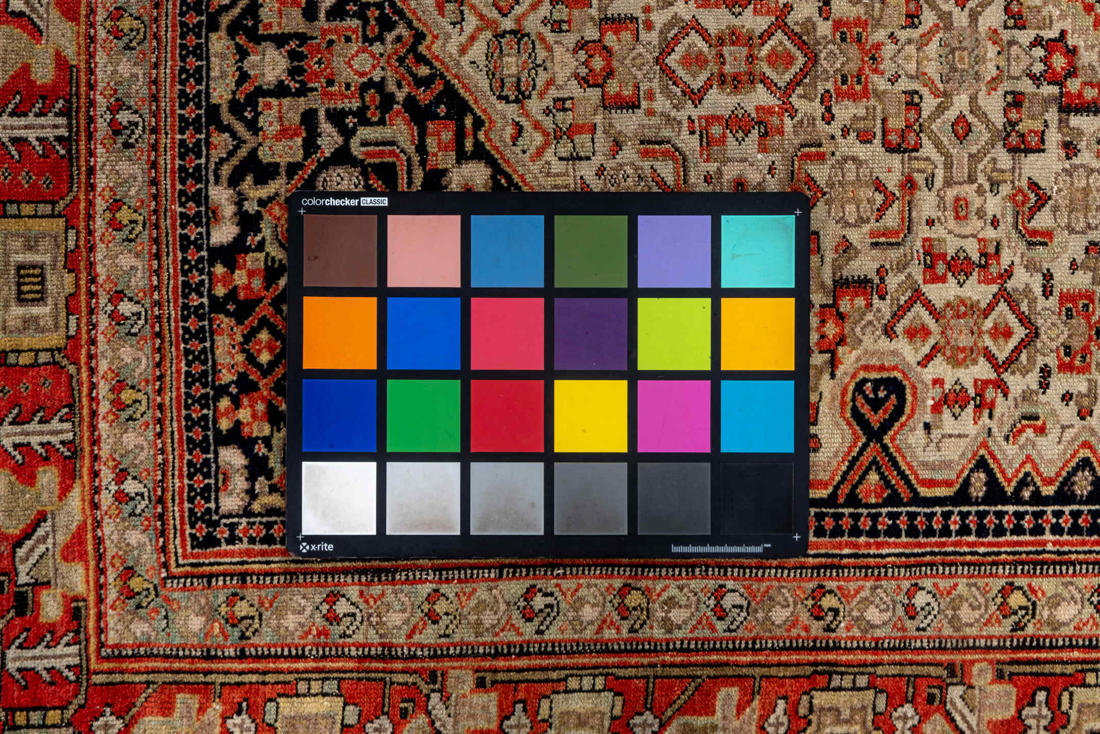 4' x 6' one-of-a-kind handmade vintage Senne small size rug. Color palette: black, brown, gray, pink, red