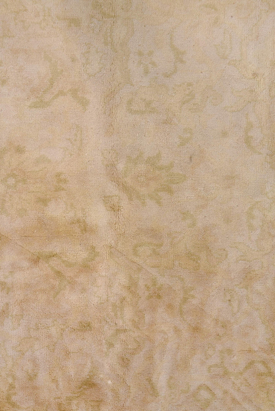 11' x 11' one-of-a-kind handmade vintage Oushak oversize rug. Color palette: ivory, cream, beige, sand, taupe, gray